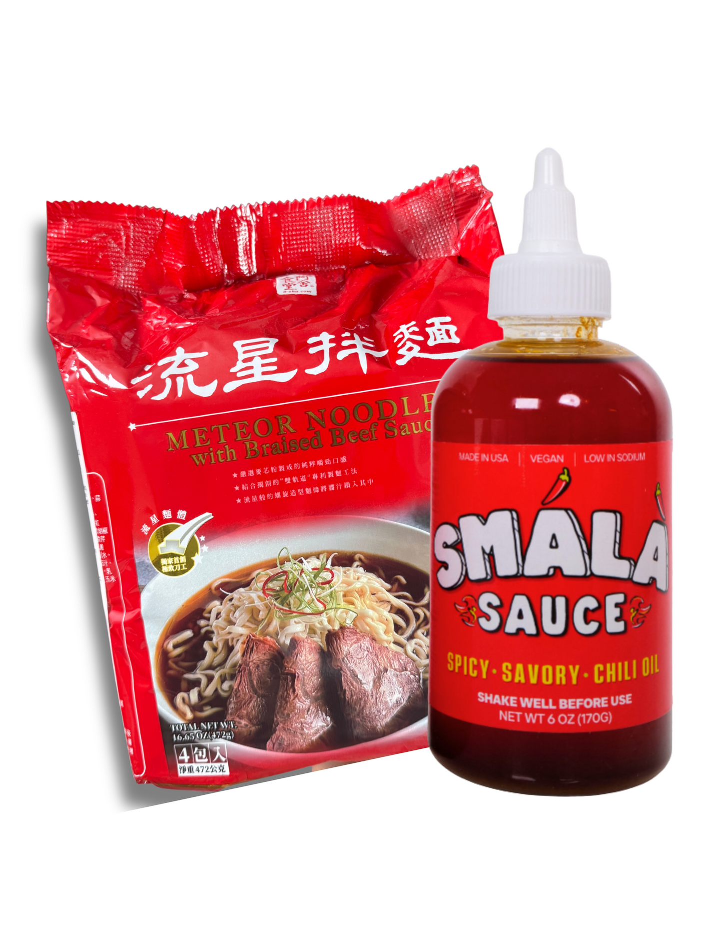 SMÁLÀ x A-Sha Noodle Bundle (Braised Beef Flavor)