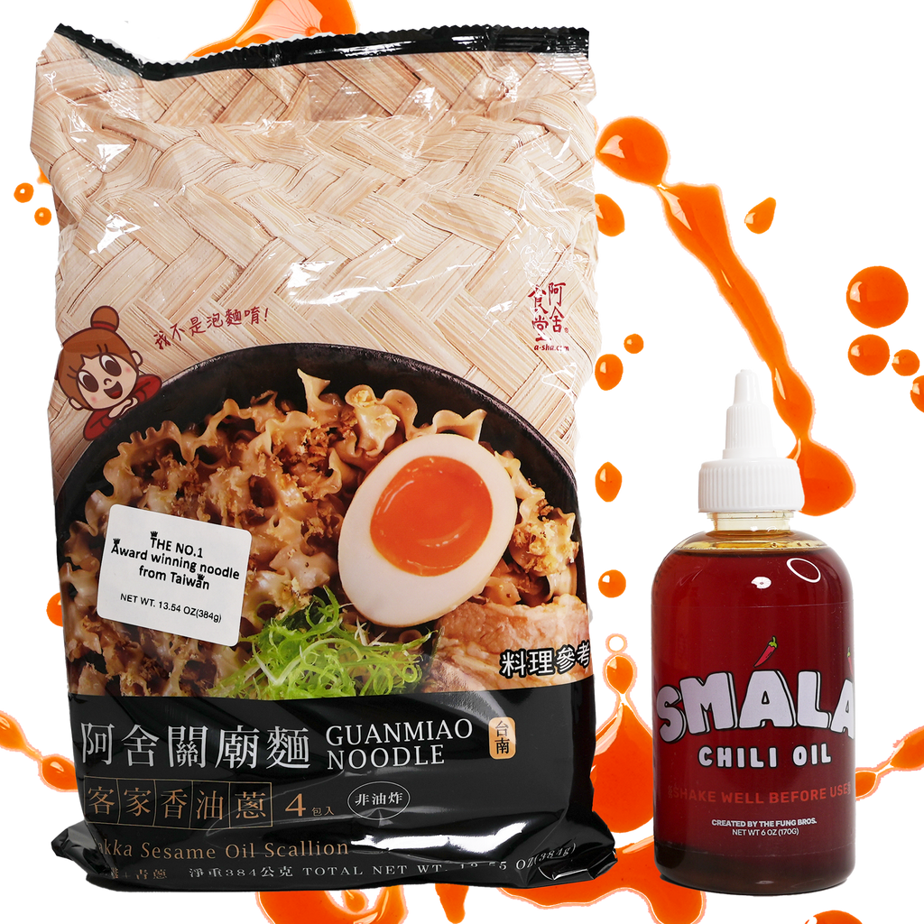 A-Sha X SMÁLÀ Noodle Bundle Pack (Guanmiao Soy Sauce Flavor)